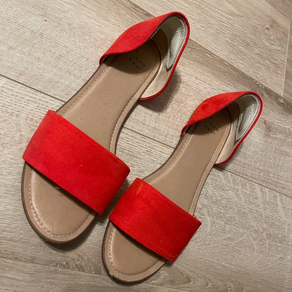 Red sandals